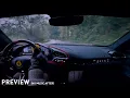 Ferrari 296 GTB | 1 Hour Misty Rain Drive | Piccolo V12 Binaural Brown Noise