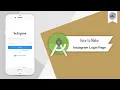 How to Make Instagram Login Page in Android Studio InstagramLoginDesign Android Coding