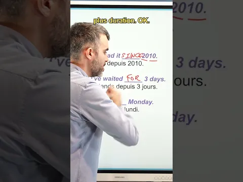 Comment dire "depuis" en anglais
