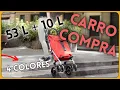 Carlett - Classic Duo Lett430 Carro de la Compra Plegable Carrito de Supermercado 4 Ruedas