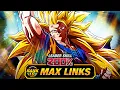 THE BEST EZA LEVEL 10 LINKS 100 EZA LR DRAGON FIST SSJ3 GOKU DBZ Dokkan Battle