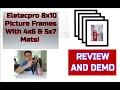 Eletecpro 8X10 Picture Frame Set by Eletecpro With 4x6 and 5X7 Mats