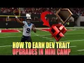 How to EARN Dev Trait Upgrades from Mini Camp Mode in Madden 24 Franchise