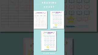 Kids Printable Reading Chart-Toddler Reward Chore Chart