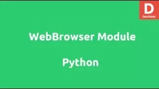 How to Open Web Browser URL Link from Python