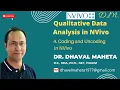 4 Coding and Uncoding in NVivo Dr Dhaval Maheta