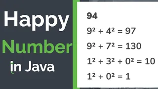 Happy Number in Java ICSE and ISC