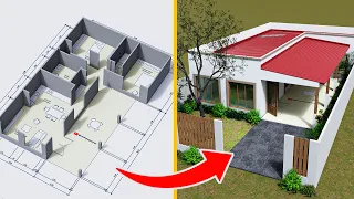 ¡Mira Cómo Construimos una Casa en un Terreno de 10 × 20 Metros! 🏡