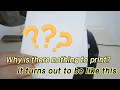 Why does the 420B thermal label printer print invisible content