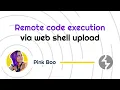 Remote code execution via web shell upload PortSwigger Academy tutorial