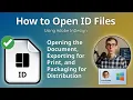 How to Open ID Files Adobe InDesign