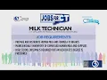 Jobs for CT Milk Technician