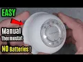 THE Simplest Battery FREE Round Manual Thermostat Honeywell Home CT87K1004
