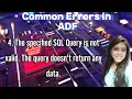 4 The specified SQL Query is not valid The query doesn t return any data