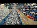 Download Lagu How Millions Of Old Cars Are Recycled Into New Steel | Massive Car Recycling Line