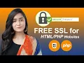 How to Get free SSL Certificate for HTML and PHP Website in 2022 HTTP to HTTPS htaccess cPanel