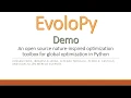 EvoloPy Demo An open source nature-inspired optimization toolbox for global optimization in Python