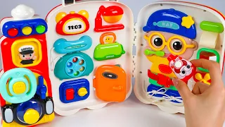 Toy asmr 💙 Big Train Fidget Board ASMR Satisfying with Unboxing | Review Toys