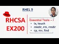 RHCSA Exam Questions ls touch mkdir rm rmdir cp find RHEL 9