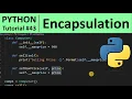 Python Tutorial - Encapsulation in Python Programming for Beginners