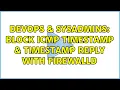 DevOps SysAdmins Block ICMP timestamp timestamp reply with firewalld