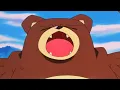 Teddiursa evolves into Ursaring