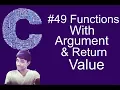 functions with argument and return value Shubham Jangid