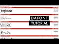 DAFONT TUTORIAL How To Download FREE FONTS