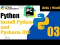 Install python and pycharm IDE Python Programming for Absolute beginners in Hindi