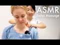 Japanese style massage seitai with facial and shoulder adjustments ASMR
