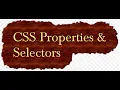 CSS Selectors CSS Properties Internal External CSS AR Techies