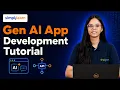 Gen AI Application Development Tutorial 2026 Gen AI App Development For Beginners Simplilearn