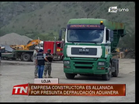 Empresa constructora es allanada por presunta defraudación aduanera