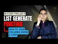 List Generate function in our Project - How to use Loops in POWERQUERY