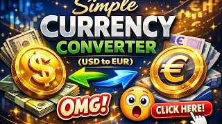 Build a Simple Currency Converter in Java USD to EUR Beginner Friendly