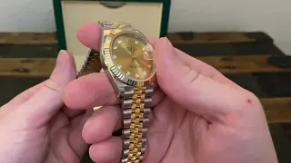 the classiest rolex the dj 41 two tone hands on