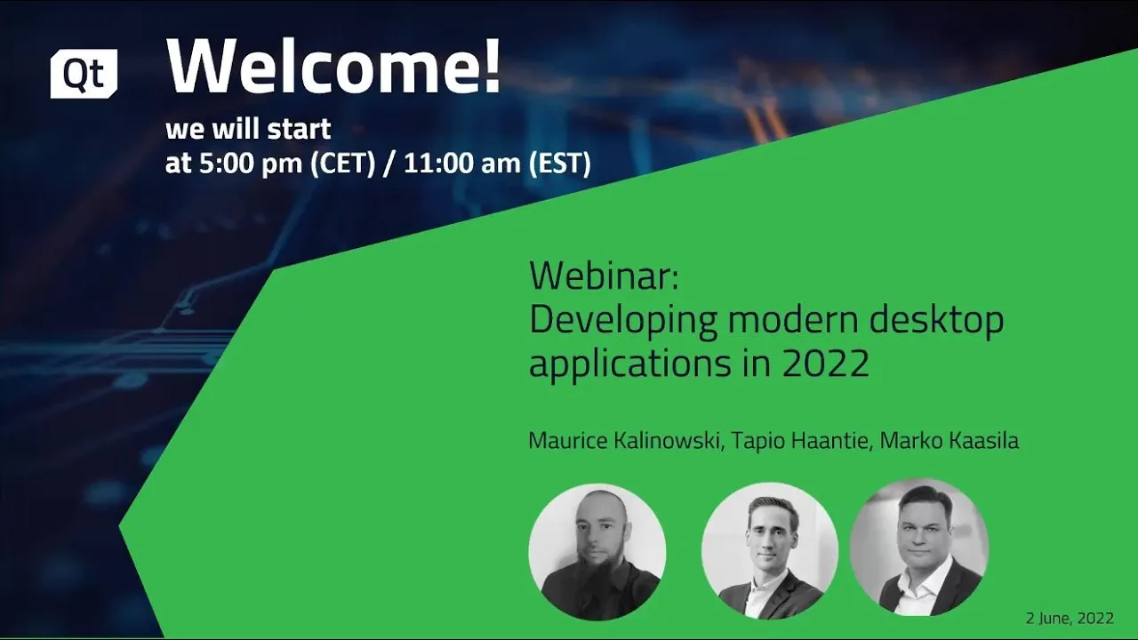 Developing Modern Desktop Application in 2022 {On-demand webinar}