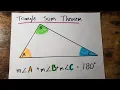 Triangle Sum Theorem Proof