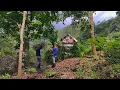 Lagu Aktivitas Di Kebun Hutan - Turun Hujan Deras Sebentar 🌧️ Makan Ubi Kukus Ditemani Anjing Peliharaan 