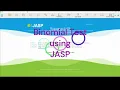 Binomial Test using JASP