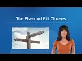 The Else and Elif Clauses - Else Programming