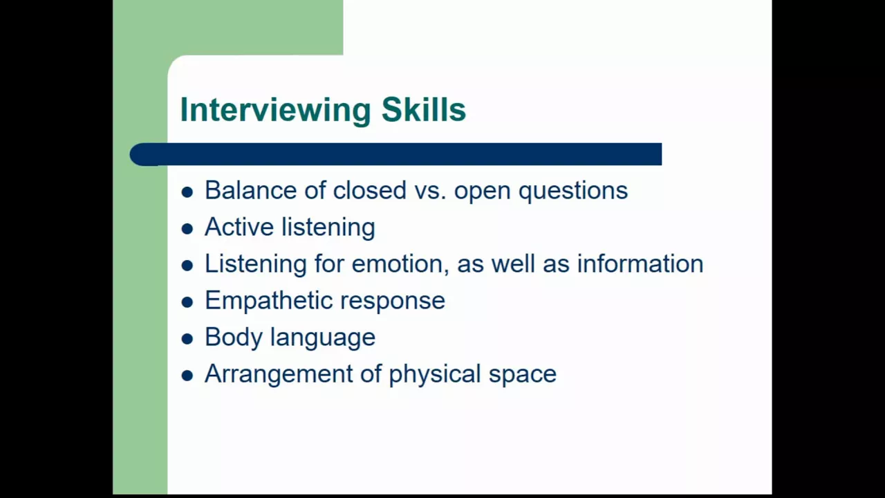Assessment and the Clinical Interview