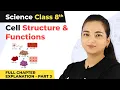 Class 8 Science Chapter 8 Cell Structure And Functions Full Chapter Explanation Part 3