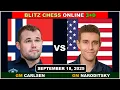 Download Lagu Magnus Carlsen vs Daniel Naroditsky | Blitz Chess 3+0 | ChessCom | September 18, 2025