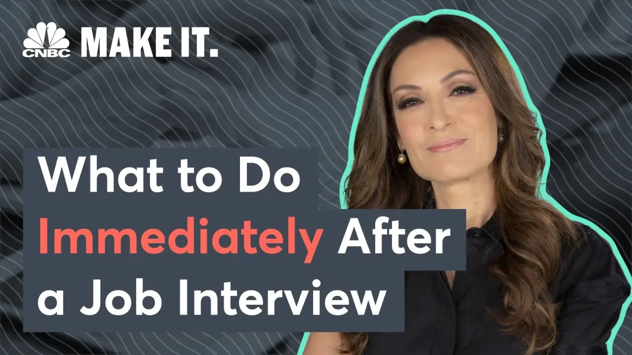 What To Do Immediately After A Job Interview: video thumbnail
