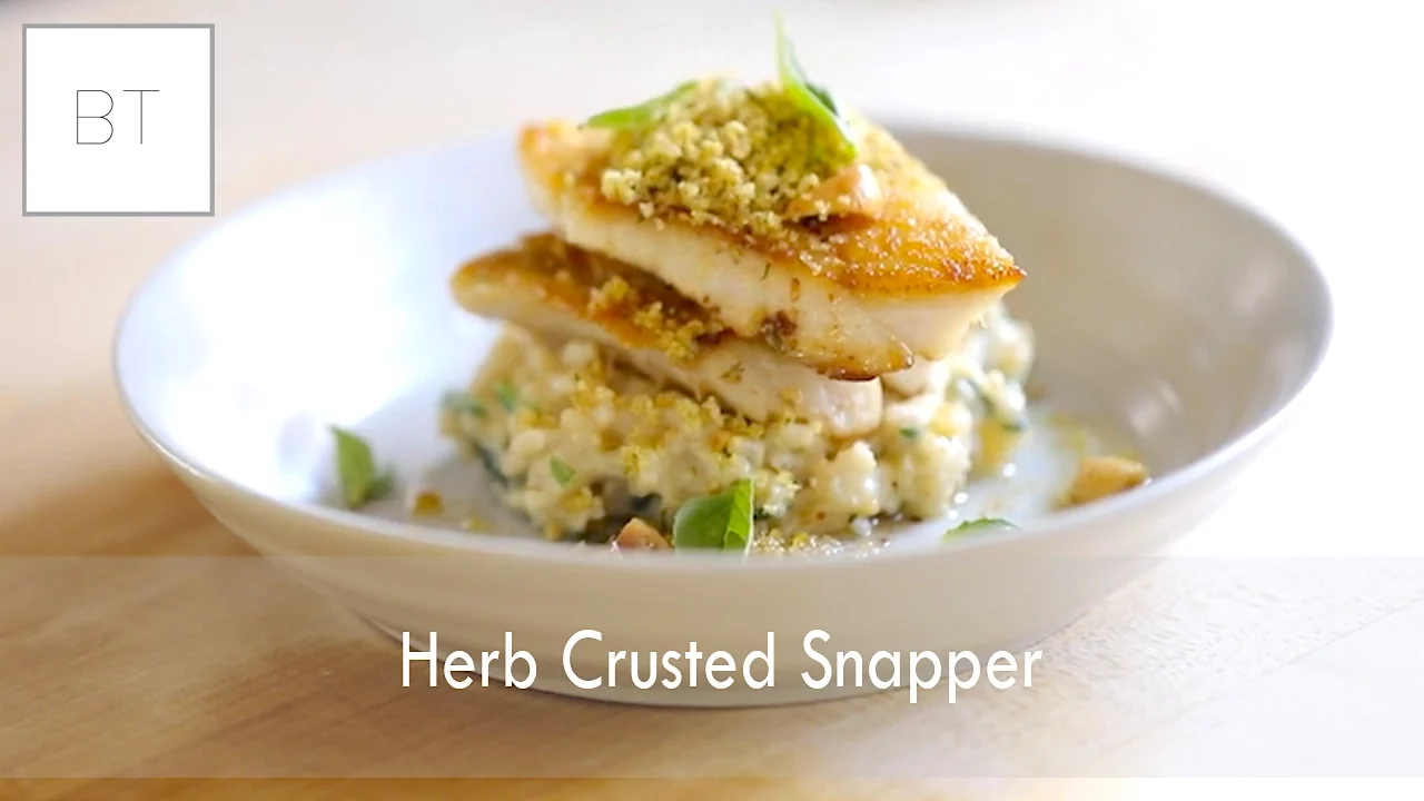 Herb Crusted Snapper