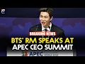 BTS-leider RM (Kim Namjoon) betrad het podium tijdens de APEC CEO Summit | Geo News English