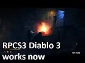 RPCS3 PS3 Emulator Diablo 3 ingame Vulkan works now Settings BLUS31188