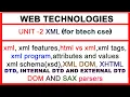 complete xml for btech cse web technologies xml unit 2 in web technologies