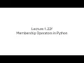 Python Membership Operators in not in Easy Tutorial 1 22f